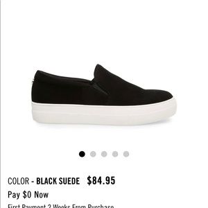 Steve Madden Gills slip-on shoe SIZE 8 black